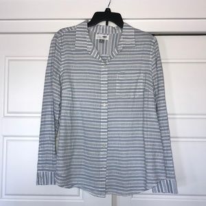 Blue & White Striped Old Navy Button Down